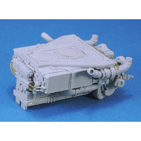 1/35 AVDS-1790 Engine and Compartment Set for AFV Club M60 kit (Resin+PE)