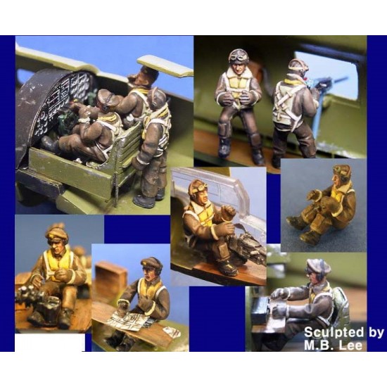 1/72 B-17 Flying Fortress Crew set (10 figures) 1/72 B-17 Flying Fortress Crew set (10 figures)