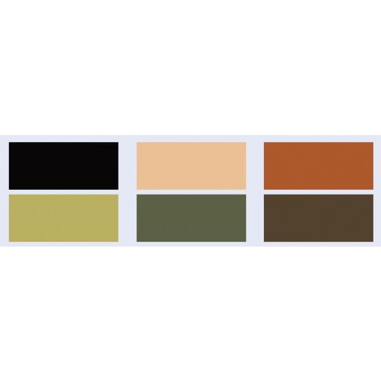 Acrylic Paint Set - WWII German Uniforms 2 (22ml x 6) Acrylic Paint Set - WWII German Uniforms 2 (22ml x 6)