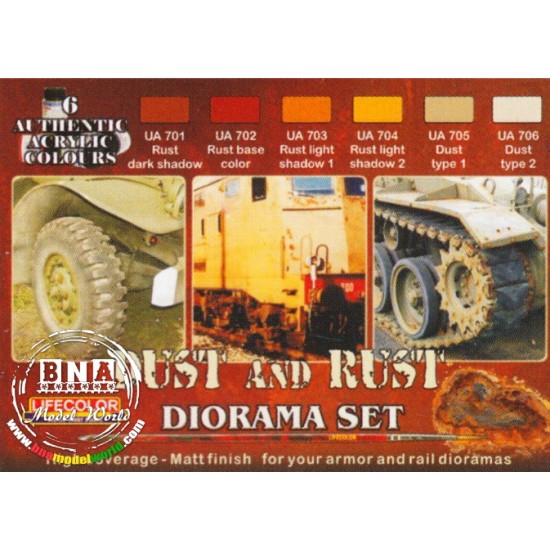 Acrylic Paint Set - Dust and Rust (22ml x 6) Acrylic Paint Set - Dust and Rust (22ml x 6)