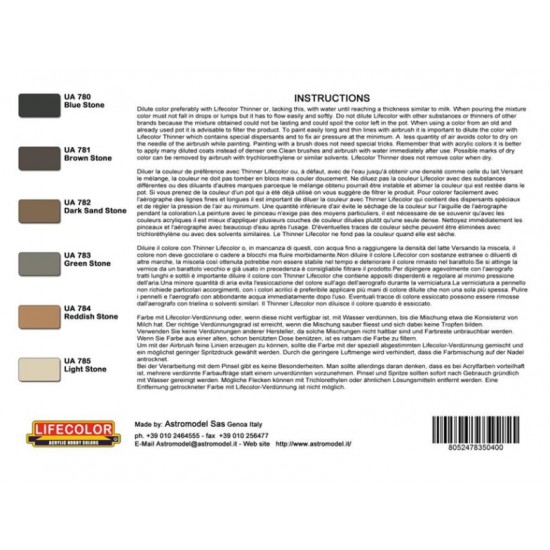 Acrylic Paint Set - Stone Set (6 x 22ml) Acrylic Paint Set - Stone Set (6 x 22ml)