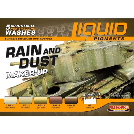 Liquid Pigments - Rain and Dust Maker-Up (5 Adjustable Non-Smelling Washes) Liquid Pigments - Rain and Dust Maker-Up (5 Adjustable Non-Smelling Washes)