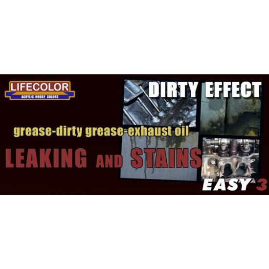 Leaking and Stains Dirty Effect Paint Set (22ml x3)