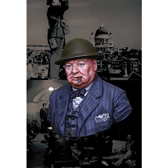 1/10 Never Surrender British Prime Minister Winston Churchill Bust 1/10 Never Surrender British Prime Minister Winston Churchill Bust