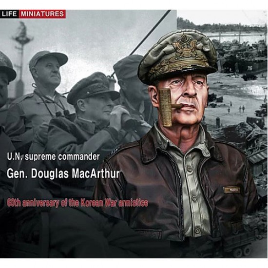1/10 UN Supreme Commander Gen. Douglas MacArthur Bust 1/10 UN Supreme Commander Gen. Douglas MacArthur Bust