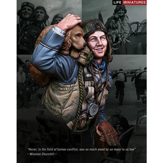 1/10 The Few RAF Fighter Pilot 1940 Battle of Britain Bust 1/10 The Few RAF Fighter Pilot 1940 Battle of Britain Bust