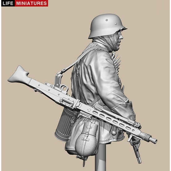 1/10 Ambush at Poteau Bust - MG 42 Gunner of KG Hansen, Battle of the Bulge 1944 1/10 Ambush at Poteau Bust - MG 42 Gunner of KG Hansen, Battle of the Bulge 1944