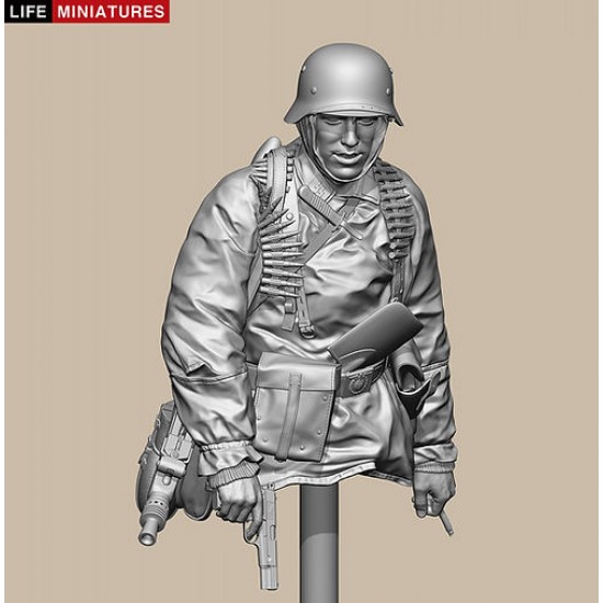 1/10 Ambush at Poteau Bust - MG 42 Gunner of KG Hansen, Battle of the Bulge 1944 1/10 Ambush at Poteau Bust - MG 42 Gunner of KG Hansen, Battle of the Bulge 1944