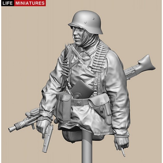 1/10 Ambush at Poteau Bust - MG 42 Gunner of KG Hansen, Battle of the Bulge 1944 1/10 Ambush at Poteau Bust - MG 42 Gunner of KG Hansen, Battle of the Bulge 1944