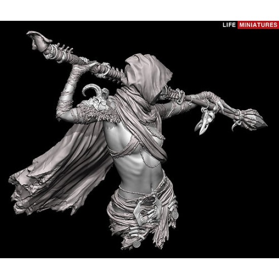 1/12 Zariyah The Necromancer Resin Bust Figure