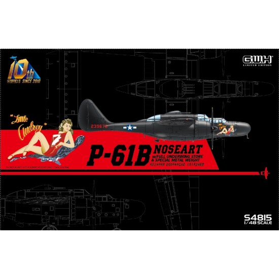 1/48 Northrop P-61B NOSEART w/Full Underwing Store & Special Metal weight 1/48 Northrop P-61B NOSEART w/Full Underwing Store & Special Metal weight