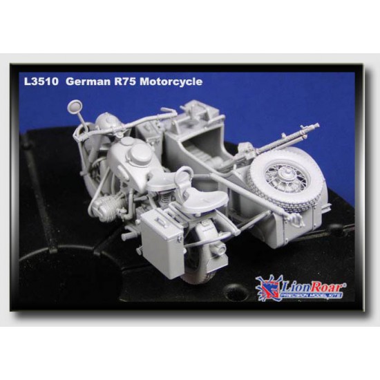 1/35 WWII German Motorcycle R75 Motorcycle + Sidecar & Trailer 1/35 WWII German Motorcycle R75 Motorcycle + Sidecar & Trailer