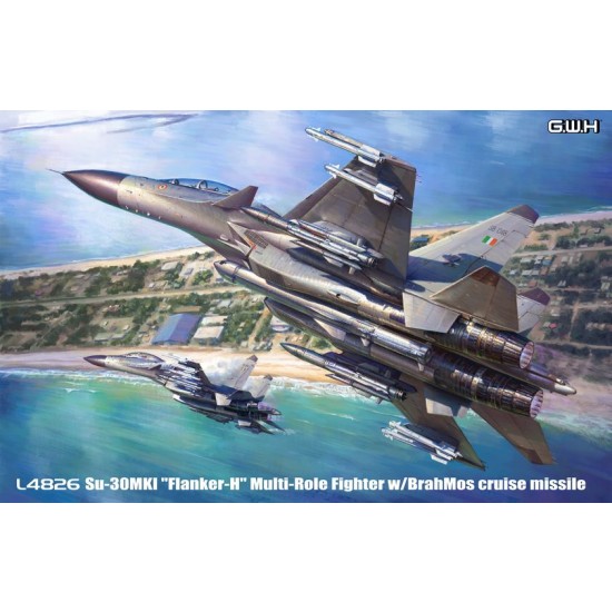 1/48 Indian Air Force Su-30MKI Flanker H Multirole Fighter w/BRAHMOS Cruise Missile 1/48 Indian Air Force Su-30MKI Flanker H Multirole Fighter w/BRAHMOS Cruise Missile
