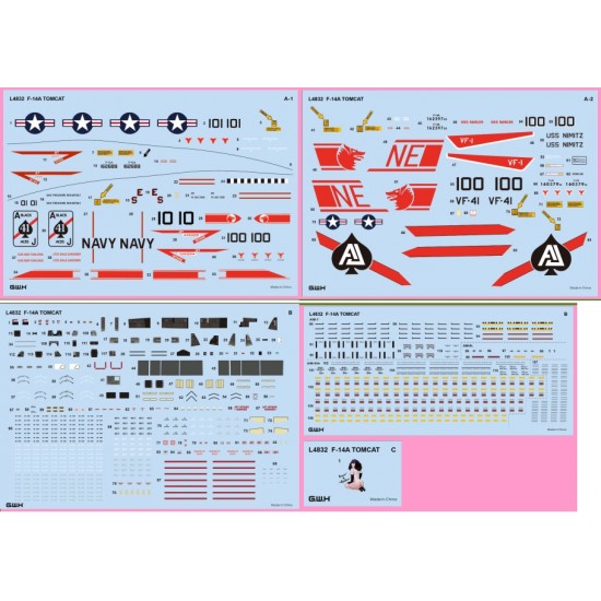 1/48 US Navy Grumman F-14A Tomcat Carrier Fighter 1/48 US Navy Grumman F-14A Tomcat Carrier Fighter