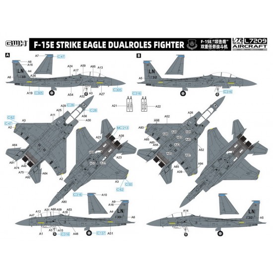 1/72 USAF F-15E Strike Eagle w/New Targeting Pod & Ground Attack Weapons 1/72 USAF F-15E Strike Eagle w/New Targeting Pod & Ground Attack Weapons