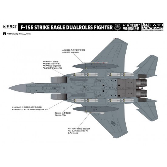 1/72 USAF F-15E Strike Eagle w/New Targeting Pod & Ground Attack Weapons 1/72 USAF F-15E Strike Eagle w/New Targeting Pod & Ground Attack Weapons