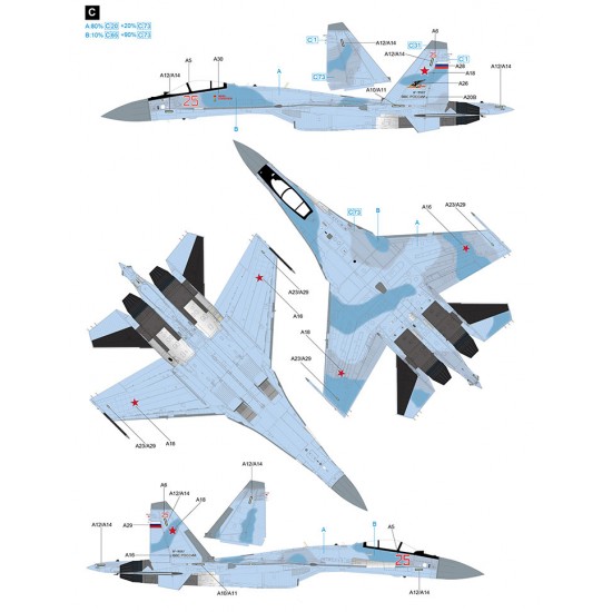 1/72 Sukhoi Su-35S Flanker E Multirole Fighter Air-to-surface version 1/72 Sukhoi Su-35S Flanker E Multirole Fighter Air-to-surface version