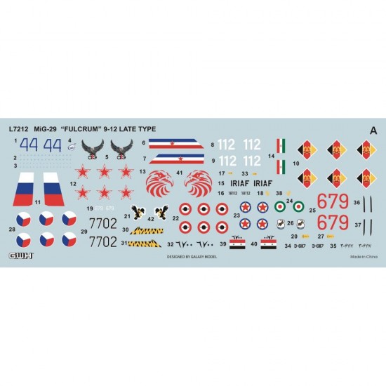 1/72 Mikoyan MiG-29 9-12 Late Type Fulcrum-A 9-12 1/72 Mikoyan MiG-29 9-12 Late Type Fulcrum-A 9-12