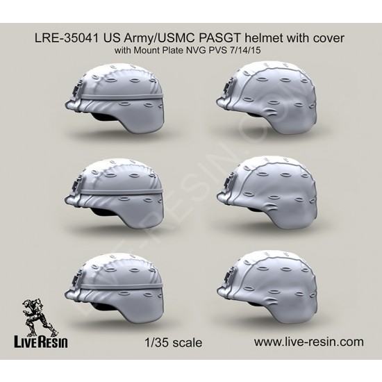 1/35 US Army/USMC PASGT Helmet with Cover with Mount Plate NVG PVS 7/14/15 - Resin Parts 1/35 US Army/USMC PASGT Helmet with Cover with Mount Plate NVG PVS 7/14/15 - Resin Parts