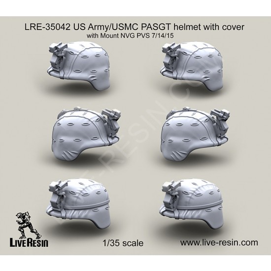 1/35 US Army/USMC PASGT Helmet with Cover with Mount NVG PVS 7/14/15 - Resin Parts 1/35 US Army/USMC PASGT Helmet with Cover with Mount NVG PVS 7/14/15 - Resin Parts