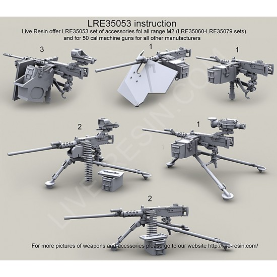 1/35 M2 Browning .50 Caliber Machine Gun Ammo Belts Set 1/35 M2 Browning .50 Caliber Machine Gun Ammo Belts Set