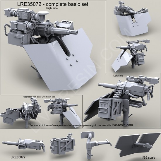1/35 Mk47 Adv. Lightweight Grenade Launcher Striker40 on Vinghog ICSW Mount & GPK Shield 1/35 Mk47 Adv. Lightweight Grenade Launcher Striker40 on Vinghog ICSW Mount & GPK Shield