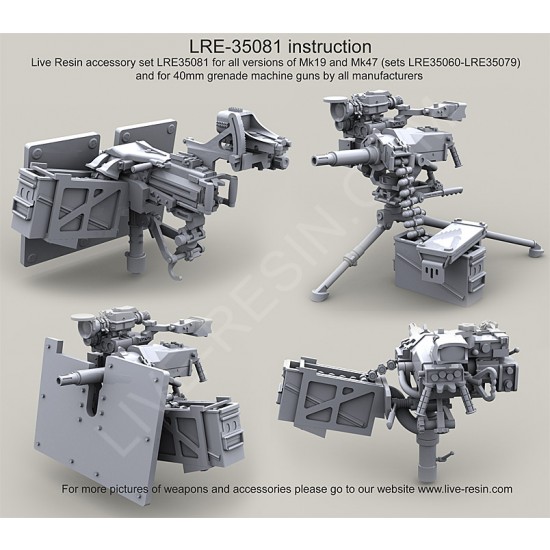 1/35 MK19-3/MK47 PA120 32 Cart 40mm Ammo Boxes w/ 40mm Ammo Belts - Resin Parts 1/35 MK19-3/MK47 PA120 32 Cart 40mm Ammo Boxes w/ 40mm Ammo Belts - Resin Parts