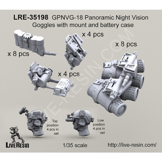 1/35 GPNVG-18 Panoramic Night Vision Goggles with Mount and Battery Case