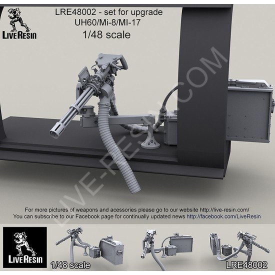 1/48 UH60/Mi-8/MI-17 Cargo Door M134D Mount 1/48 UH60/Mi-8/MI-17 Cargo Door M134D Mount