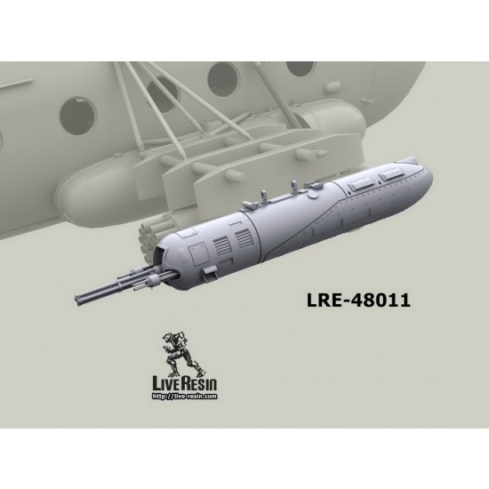 1/48 Guv 8700 Machinegun Container w/12,7 Yakb Abd Two 7,62 Gshs Machineguns 1/48 Guv 8700 Machinegun Container w/12,7 Yakb Abd Two 7,62 Gshs Machineguns