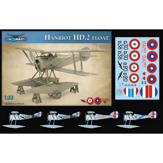 1/32 Hanriot HD.2 FLOAT Plane Fighter 1/32 Hanriot HD.2 FLOAT Plane Fighter