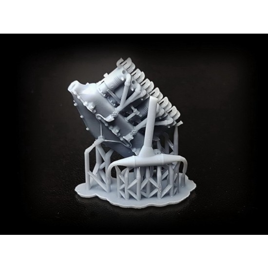1/48 Benz Bz.III Engine w/Exhaust Pipe 1/48 Benz Bz.III Engine w/Exhaust Pipe