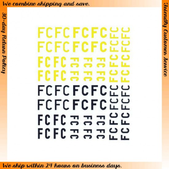 1/48 Forsokscentralen FC Letters (Yellow & Black) 1/48 Forsokscentralen FC Letters (Yellow & Black)