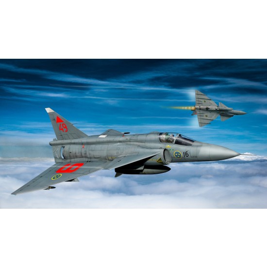 1/48 Swedish Air Force Fighter SAAB JA37 Viggen 1/48 Swedish Air Force Fighter SAAB JA37 Viggen