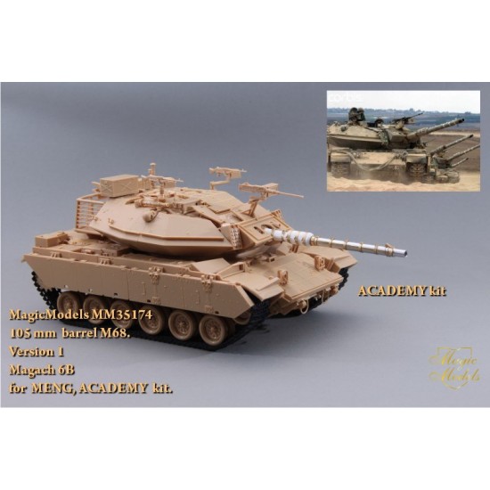 1/35 Magach 6B 105mm Barrel M68 Version. 1 for Meng/Academy kits 1/35 Magach 6B 105mm Barrel M68 Version. 1 for Meng/Academy kits