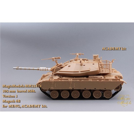 1/35 Magach 6B 105mm Barrel M68 Version. 1 for Meng/Academy kits 1/35 Magach 6B 105mm Barrel M68 Version. 1 for Meng/Academy kits