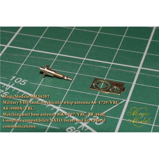 1/35 Military VHF Tactical Vehicular Whip Antenna AS-1729/VRC, AS-3900A/VRC (2pcs) 1/35 Military VHF Tactical Vehicular Whip Antenna AS-1729/VRC, AS-3900A/VRC (2pcs)
