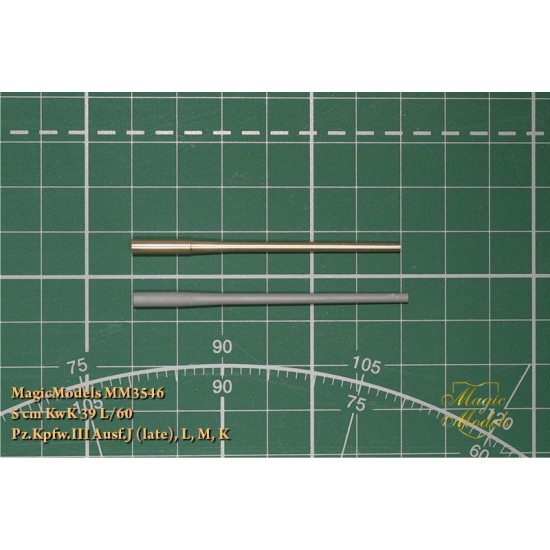 1/35 PzKpfw.III Ausf.J (late)/L/M/K 5cm KwK 39 L/60 Gun Barrel 1/35 PzKpfw.III Ausf.J (late)/L/M/K 5cm KwK 39 L/60 Gun Barrel