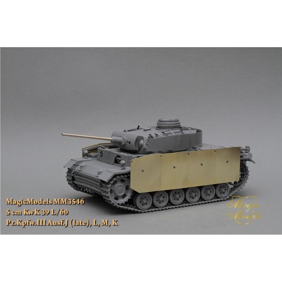 1/35 PzKpfw.III Ausf.J (late)/L/M/K 5cm KwK 39 L/60 Gun Barrel 1/35 PzKpfw.III Ausf.J (late)/L/M/K 5cm KwK 39 L/60 Gun Barrel