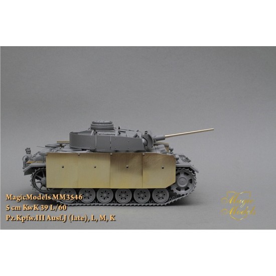1/35 PzKpfw.III Ausf.J (late)/L/M/K 5cm KwK 39 L/60 Gun Barrel 1/35 PzKpfw.III Ausf.J (late)/L/M/K 5cm KwK 39 L/60 Gun Barrel