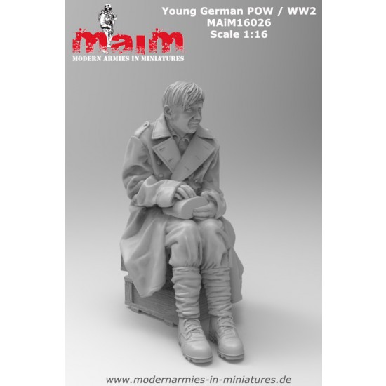 1/16 WWII German Young Pow (1 figure,3D printed soft resin) 1/16 WWII German Young Pow (1 figure,3D printed soft resin)