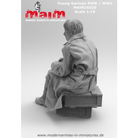1/16 WWII German Young Pow (1 figure,3D printed soft resin) 1/16 WWII German Young Pow (1 figure,3D printed soft resin)