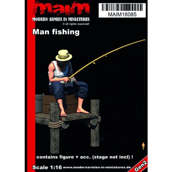 1/16 Man Fishing