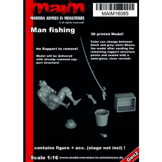 1/16 Man Fishing