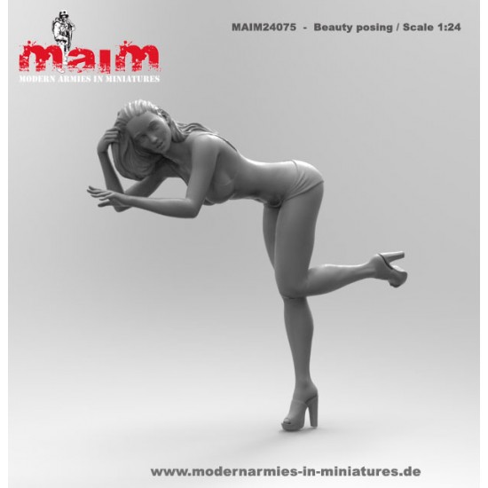 1/24 Car Wash Girl Posing Vol.1 (1 figure,3D printed soft resin) 1/24 Car Wash Girl Posing Vol.1 (1 figure,3D printed soft resin)