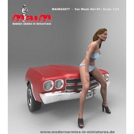 1/24 Car Wash Girl with Sponge Vol.3 (1 figure,3D printed soft resin) 1/24 Car Wash Girl with Sponge Vol.3 (1 figure,3D printed soft resin)