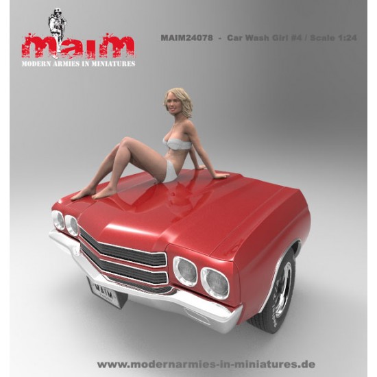 1/24 Car Wash Girl Sitting Vol.4 (1 figure, 3D printed soft resin) 1/24 Car Wash Girl Sitting Vol.4 (1 figure, 3D printed soft resin)