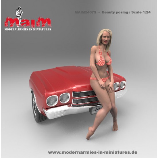 1/24 Car Wash Girl Leaning Vol.5 (1 figure, 3D printed soft resin) 1/24 Car Wash Girl Leaning Vol.5 (1 figure, 3D printed soft resin)