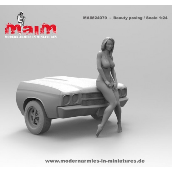 1/24 Car Wash Girl Leaning Vol.5 (1 figure, 3D printed soft resin) 1/24 Car Wash Girl Leaning Vol.5 (1 figure, 3D printed soft resin)