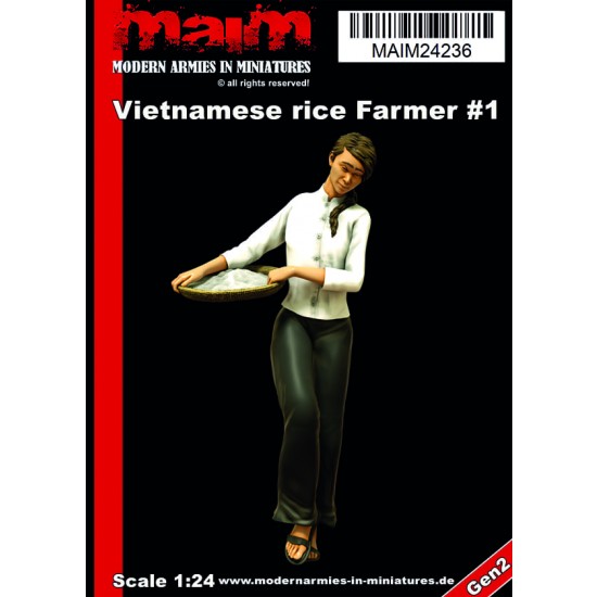 1/24 Vietnamese Woman with Rice Basket